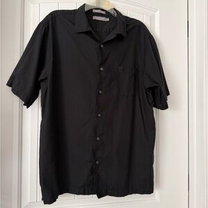 Daniel Cremieux Men's Black Short Sleeve Shirt Large